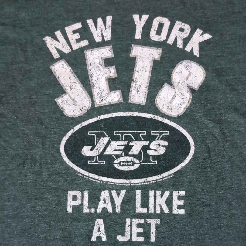 NFL Team Apparel Women's Green/Gray Tee